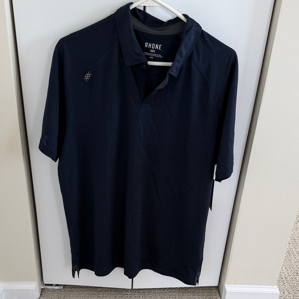 RHONE Men's Dark Navy Performance Polo